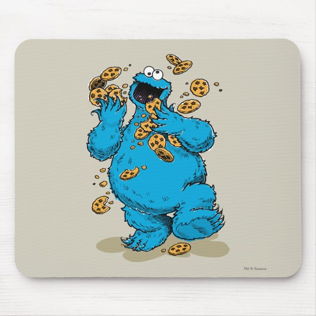 Cookie Monster Galna Kakor Musmatta (Framsidan)