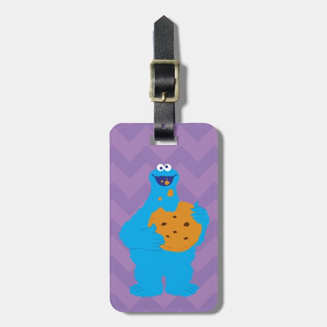 Cookie Monster Graphic Bagagebricka (Vertikal Framsida)