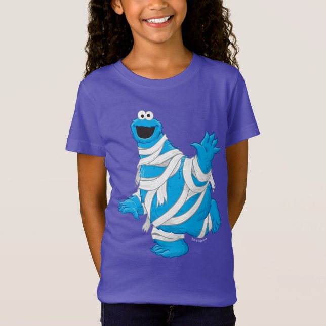 Cookie Monster | Halloween Mummy T Shirt (Framsida)