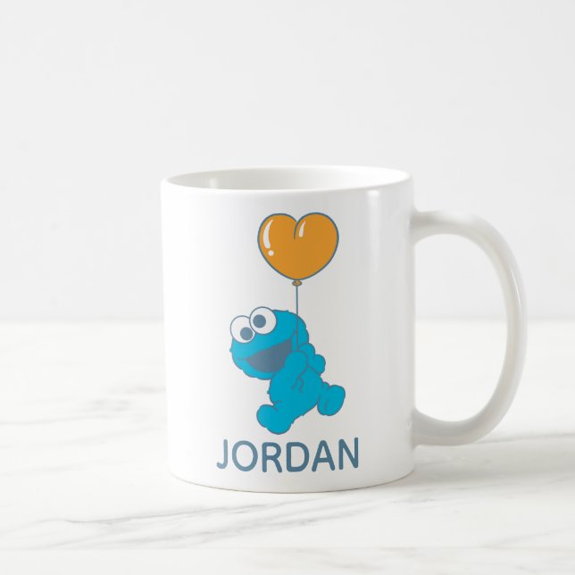 Cookie Monster Hjärtballong Kaffemugg (Höger)