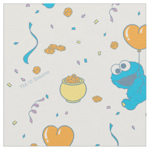 Cookie Monster Hjärtballong Tyg