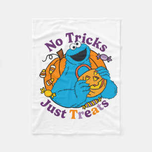 Cookie Monster Inga trick, bara Trets Fleecefilt