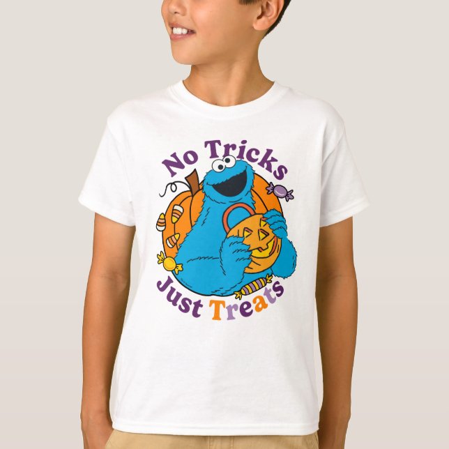 Cookie Monster | Inga trick, bara Trets T Shirt (Framsida)