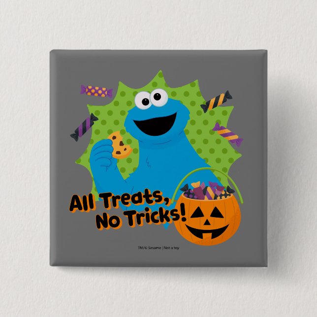 Cookie Monster | Inga trick! Knapp (Framsida)