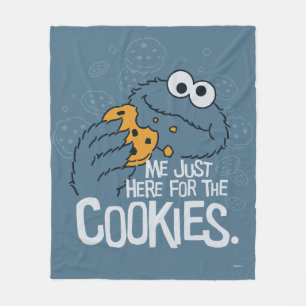Cookie Monster   Jag är här för cookies Fleecefilt