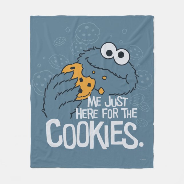 Cookie Monster | Jag är här för cookies Fleecefilt (Framsidan)