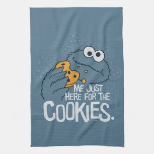 Cookie Monster   Jag är här för cookies Kökshandduk