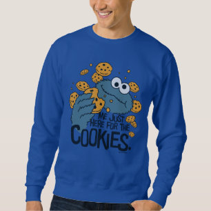 Cookie Monster   Jag är här för cookies Lång Ärmad Tröja