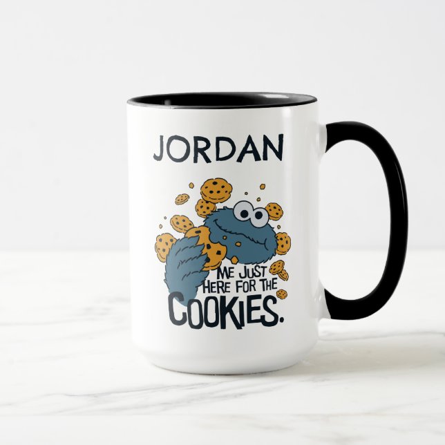 Cookie Monster | Jag är här för cookies Mugg (Höger)