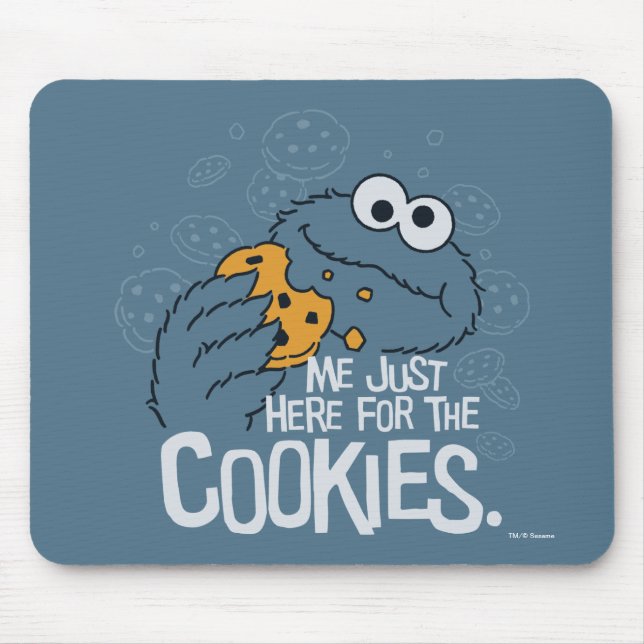 Cookie Monster | Jag är här för cookies Musmatta (Framsidan)