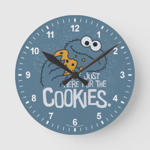 Cookie Monster   Jag är här för cookies Rund Klocka