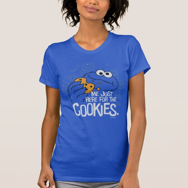Cookie Monster | Jag är här för cookies Tee Shirt (Framsida)