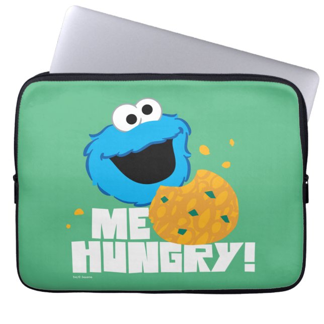 Cookie Monster | Jag är Hungrig! Laptop Fodral (Framsidan)