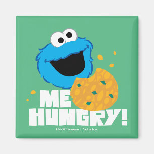 Cookie Monster Jag är Hungrig! Magnet