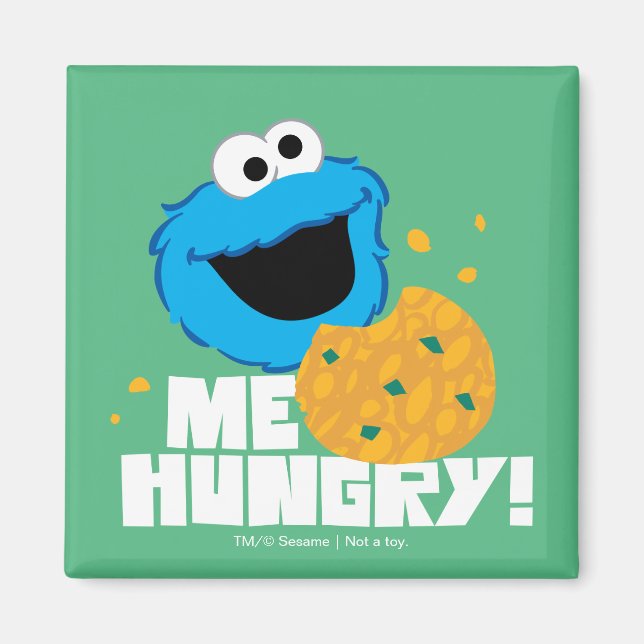 Cookie Monster | Jag är Hungrig! Magnet (Framsidan)