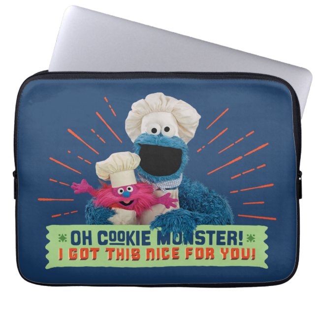 Cookie Monster! Jag Har det här för dig Laptop Fodral (Framsidan)