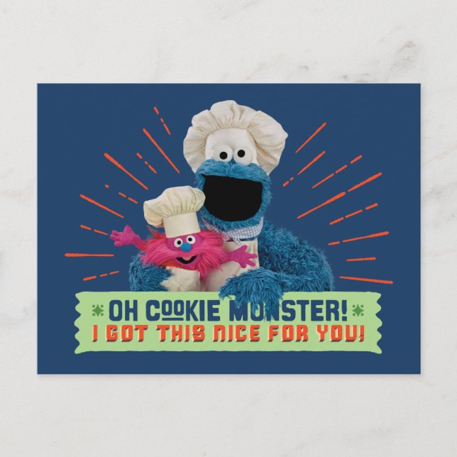 Cookie Monster! Jag Har det här för dig Vykort (Framsida)