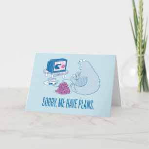 Cookie Monster Jag har tyvärr planer Kort