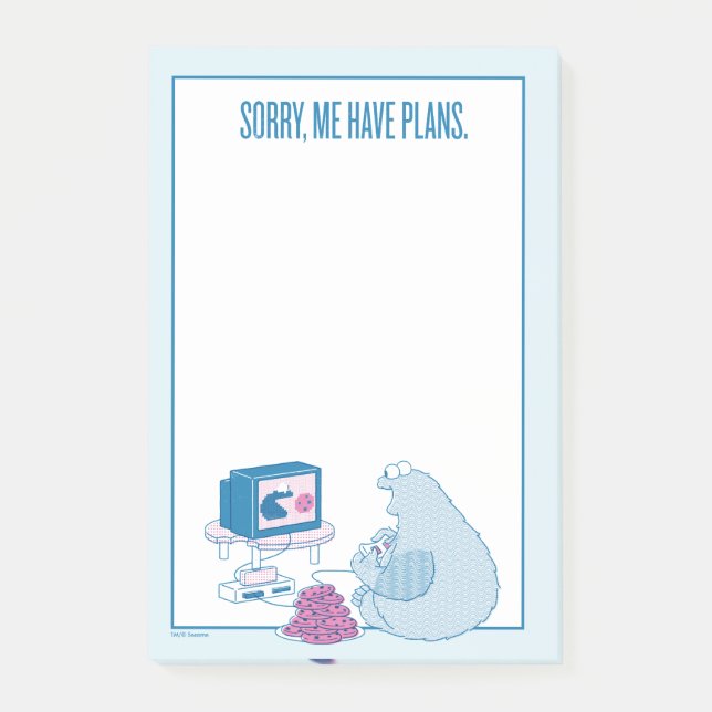 Cookie Monster | Jag har tyvärr planer Post-it Block (Framsida)