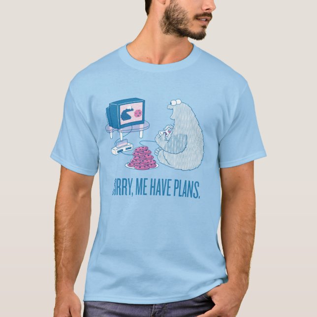 Cookie Monster | Jag har tyvärr planer T Shirt (Framsida)