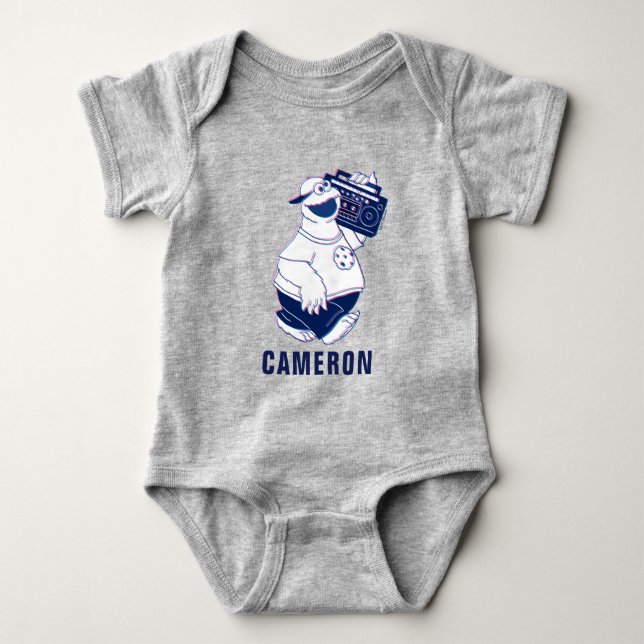 Cookie Monster | Jamming with the Boom Box T Shirt (Framsida)