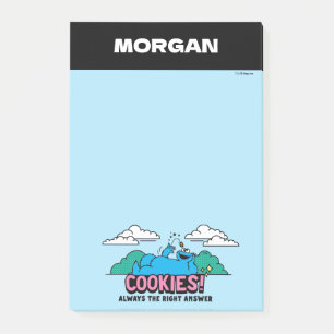 Cookie Monster   Kakor Alltid Rätt Svar Post-it Block
