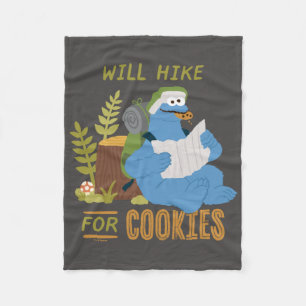 Cookie Monster Kommer att söka efter kakor Fleecefilt