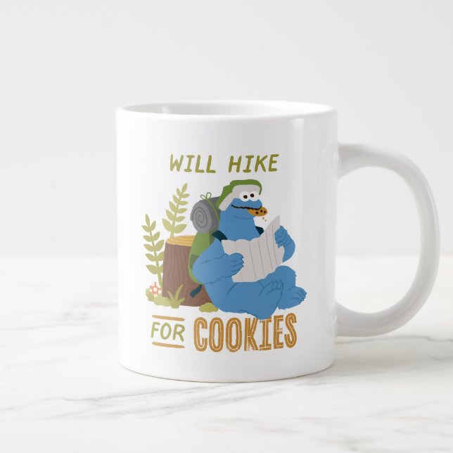 Cookie Monster | Kommer att söka efter kakor Jumbo Mugg (Höger)