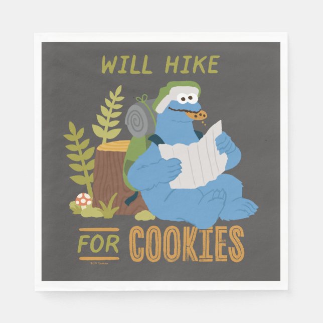 Cookie Monster | Kommer att söka efter kakor Pappersservett (Framsidan)