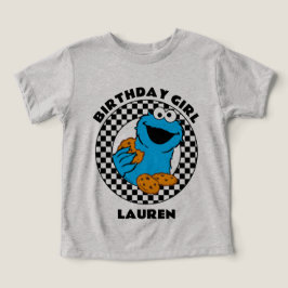 Cookie Monster kontrollerade födelsedagsflicka T Shirt