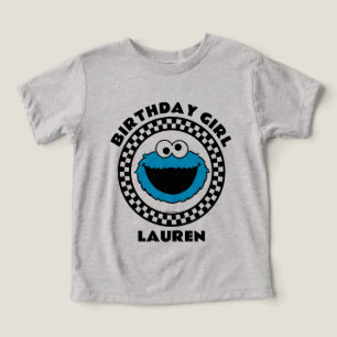 Cookie Monster kontrollerade födelsedagsflicka T Shirt