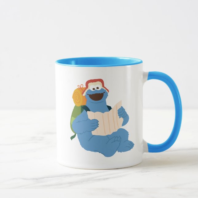 Cookie Monster läser en karta Mugg (Höger)