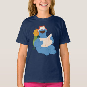 Cookie Monster läser en karta T Shirt