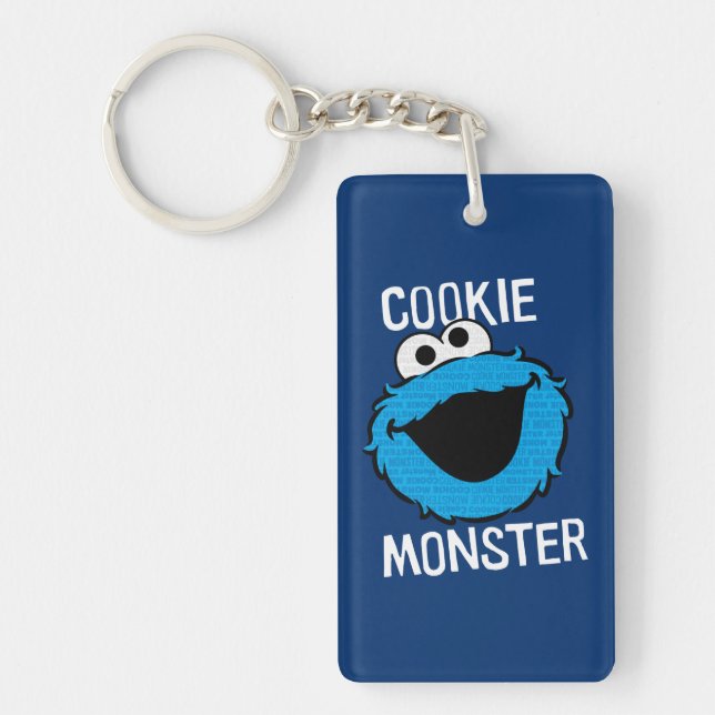Cookie Monster Mönster Ansikte (Framsidan)