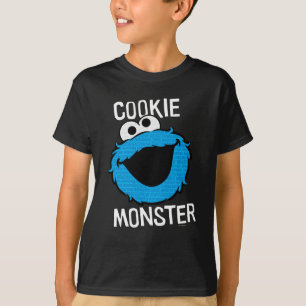 Cookie Monster Mönster Ansikte T-shirt