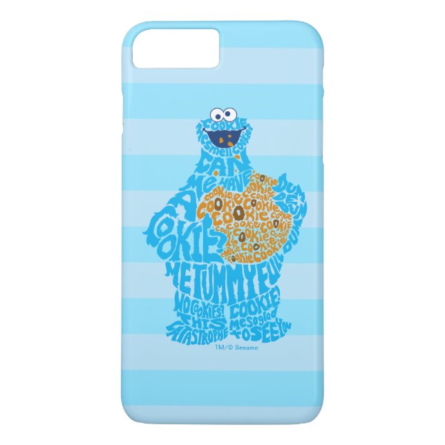 Cookie Monster Mönsterfyllning Case-Mate iPhone Skal (Baksida)
