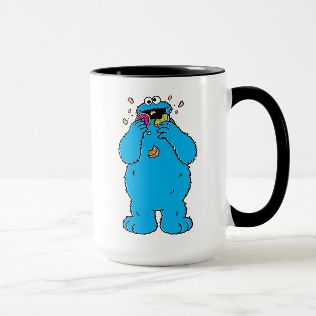 Cookie Monster Munkförstörare Mugg (Höger)