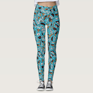 Cookie Monster   Nom Nom Mönster Leggings