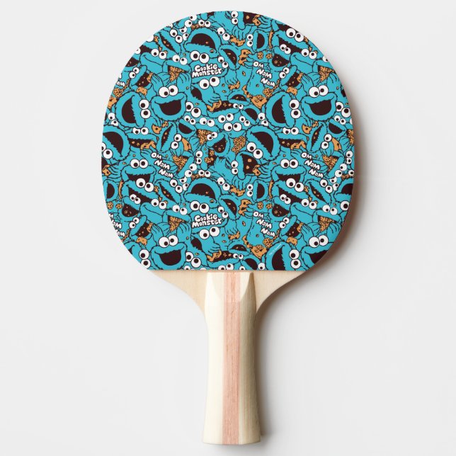 Cookie Monster | Nom Nom Mönster Pingisracket (Framsidan)