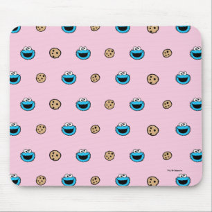 Cookie Monster och Cookies Rosa Mönster Musmatta