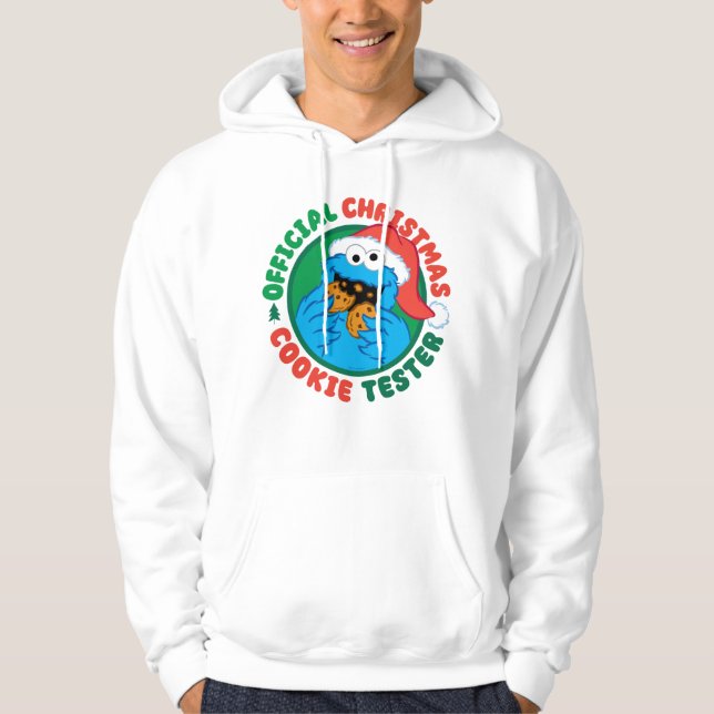 Cookie Monster | Officiell jul Cookie Tester Hoodie (Framsida)