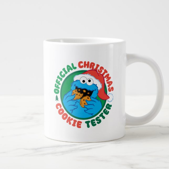 Cookie Monster | Officiell jul Cookie Tester Jumbo Mugg (Höger)