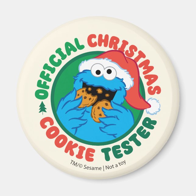 Cookie Monster | Officiell jul Cookie Tester Magnet (Framsidan)