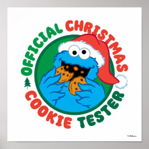 Cookie Monster   Officiell jul Cookie Tester Poster
