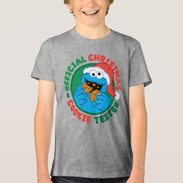 Cookie Monster | Officiell jul Cookie Tester T Shirt (Framsida)