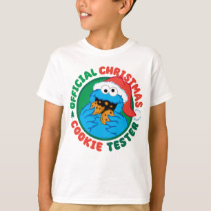 Cookie Monster   Officiell jul Cookie Tester T Shirt
