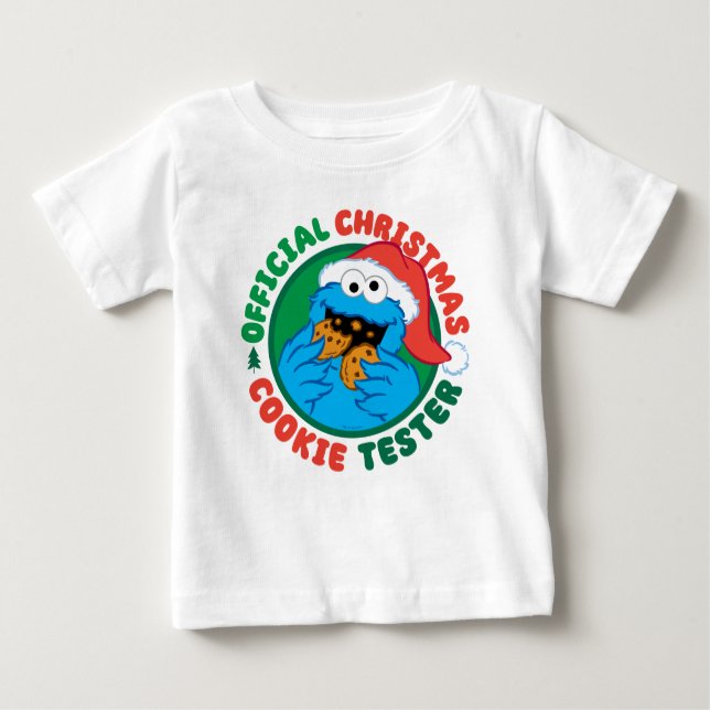 Cookie Monster | Officiell jul Cookie Tester T Shirt (Framsida)