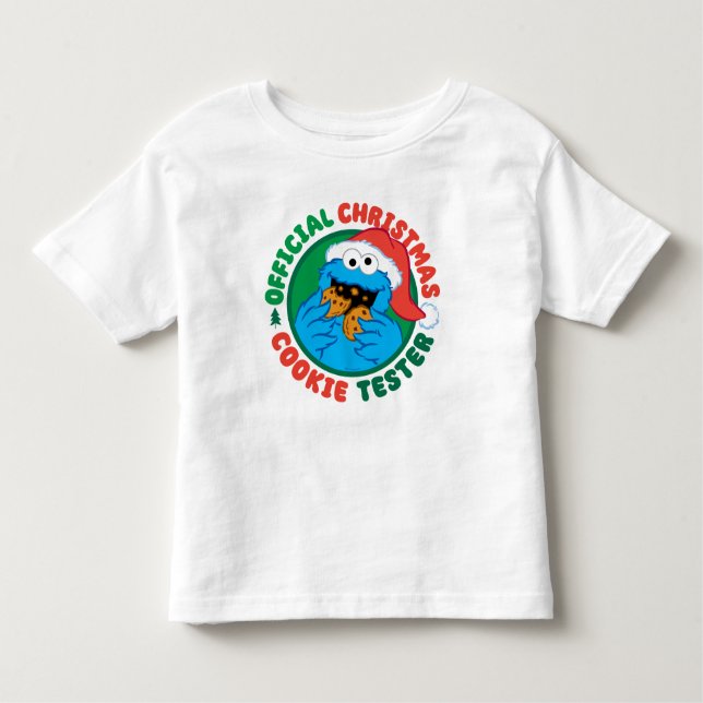 Cookie Monster | Officiell jul Cookie Tester T Shirt (Framsida)