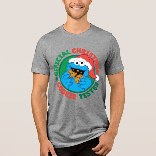 Cookie Monster | Officiell jul Cookie Tester T Shirt (Framsida)
