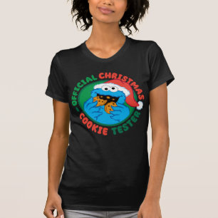 Cookie Monster   Officiell jul Cookie Tester T Shirt